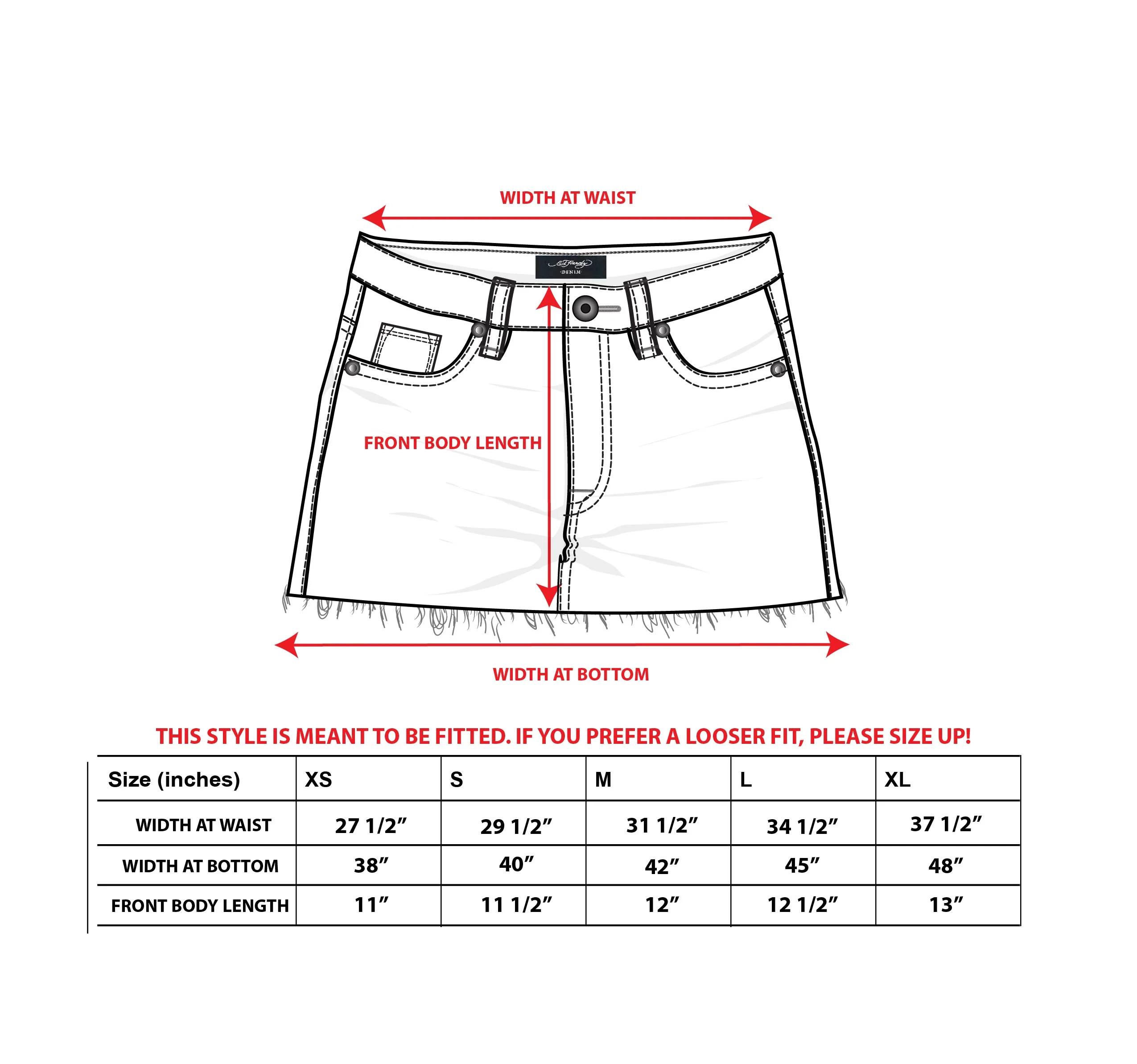 Dragon Denim Mini Skirt - Image 3